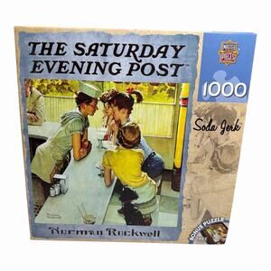 Norman Rockwell 1000 pieces Jigsaw Puzzle The Saturday Evening Post "Soda Jerk"